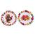 Thanksgiving-11" Harvest Blessings Round Plate, 2 Designs