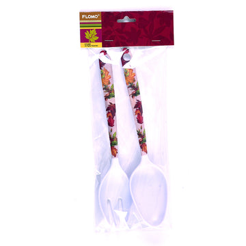 Thanksgiving-9.4" Harvest Blessings Serving Fork And Spoon Set