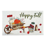 Thanksgiving Truck-Wheelbarrow Welcome Mat, 30" X 17.75" X .2", 2 Designs