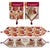 Thanksgiving-Turkey-Pumpkin Motif Woven Table Runner, 13" X 54", 2 Designs