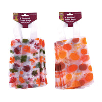 6Ct Thanksgiving Frosted Treat Bags, 2 Assortments