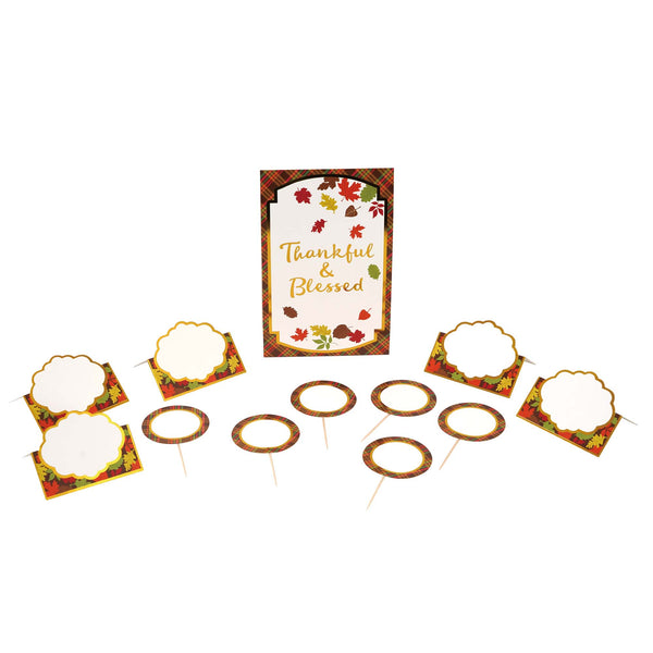 12Pc Harvest Decorating Kit With Hot Stamping, 2 Designs