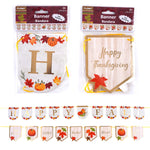 6' Harvest Wishes Banner With Hot Stamping, 2 Designs