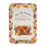 Harvest Rectangle Tin Tray 13" X 9", 2 Designs