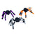 11" Halloween Tinsel Spider With Googly Eyes And Striped Legs, 3 Assortments