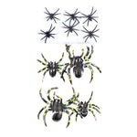 11Pc Halloween Spiders And Web Set