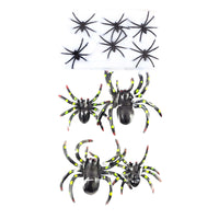 11Pc Halloween Spiders And Web Set