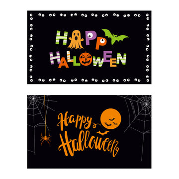 Halloween Door Mat, 30"X 17.75"X2", 2 Designs