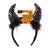 Devil Horns Headband With Sequins & Feathers, 3 Colors