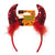 Devil Horns Headband With Sequins & Feathers, 3 Colors