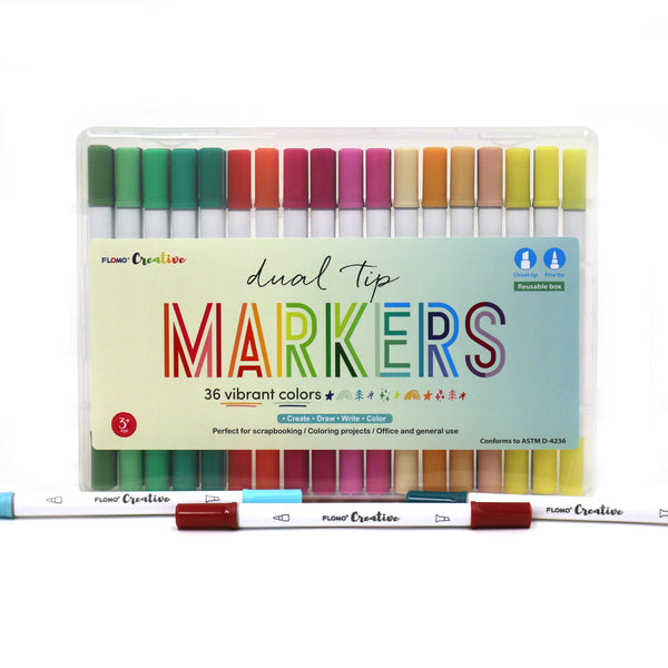  Washable Markers Set, Gift for Kids, 36 Colors Marker