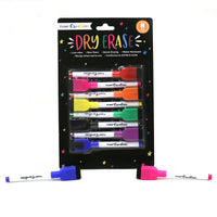 8pc Dry Erase Marker Set, 8 Colors, 2 Assortments (4/24)
