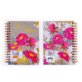 100 Sheet Hard Cover Journal Floral Brights, Hot Stamp, 8.5"X6", 2 Designs