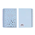 100 Sheet Hard Cover Journal Inspire Me Hearts, Hot Stamp, 8.5"X6", 2 Designs
