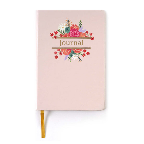 128Sht/256 Pages Pu Cover Hot Stamp Book Bound Journal,Floral Life,5.5"W X 8.25"L,2 Designs