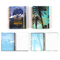 160 Sht Jumbo Spiral Hot Stamp Journal, Religious Palms & Mountains, 8.5"X6.25", 2 Designs