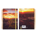 160 Sht Jumbo Spiral Hot Stamp Journal, Graceful Nature, 8.5"X6.25", 2 Designs