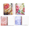 160 Sht Jumbo Spiral Hot Stamp Journal, French Florals, 8.5"X6.25", 2 Designs