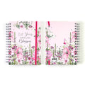 160 Sht Jumbo Spiral Hot Stamp Journal, Blossom Butterfly, 8.5"X6.25", 2 Designs