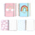 160 Sht Jumbo Spiral Religious Rainbow Dreams Hot Stamp Journal, 8.5"X6.25", 2 Designs