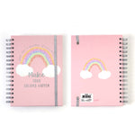 160 Sht Jumbo Spiral Religious Rainbow Dreams Hot Stamp Journal, 8.5"X6.25", 2 Designs