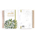 160 Sht Jumbo Spiral Hot Stamp Journal, Eucalyptus Nature, 8.5"X6.25", 2 Designs