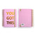 160 Sht Jumbo Spiral Hot Stamp Journal, You Got This/You'Re Magical, 8.5"X6.25", 2 Designs