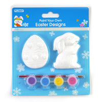 2Ct Paint Your Own Easter Plaster With 4 Paint Pots And Paint Brush