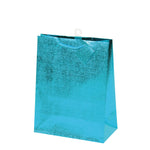 Large Bright Embossed Metallic Brown Kraft Gift Bag, 6 Colors
