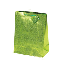 Large Bright Embossed Metallic Brown Kraft Gift Bag, 6 Colors