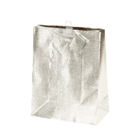 Large Bright Embossed Metallic Brown Kraft Gift Bag, 6 Colors