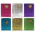 Large Bright Embossed Metallic Brown Kraft Gift Bag, 6 Colors
