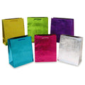 Large Embossed Wave Pattern On Kraft Gift Bag, 6 Colors