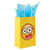 1Pc Narrow Medium Happy Faces Kraft Bag, 4 Designs