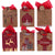 Large Christmas Holiday Glitter Kraft Gift Bag, 6 Designs