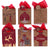 Medium Christmas Holiday Glitter Kraft Bag, 6 Designs
