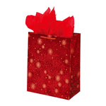 Large Christmas Swirl Hot Stamp Kraft Bag, 4 Colors