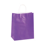 Large 6 Pack Bundled Neon, White Kraft Bag W/White Color Handle, 4 Colors