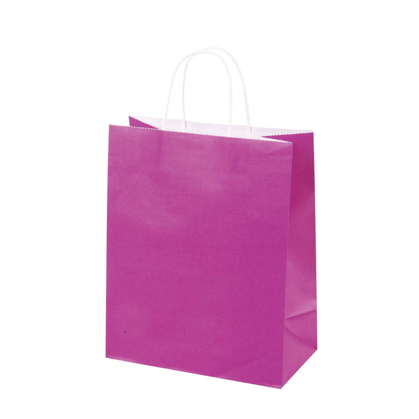 Large 6 Pack Bundled Chevron Design, White Kraft Bag W/White Color Handle, 2Designs+2 Colors