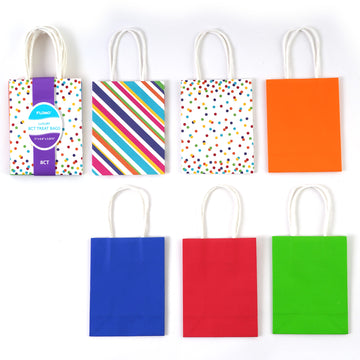 8Pk Mini Treat Favor White Kraft Bag