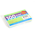 3" X 5" 100Ct Assorted Color Index Card