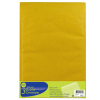12" X 9" 3Pcs Kraft Bubble Envelopes