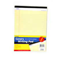 8.5" X 11.75" 1Pk Legal Canary Pad, 50 Sheets