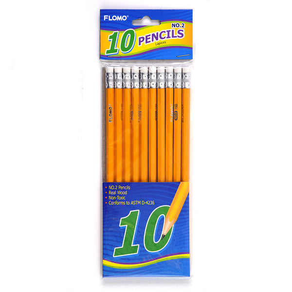 10Ct No.2 Yellow Pencils