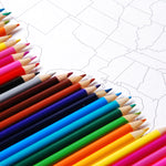 12 Colored Pencils 7" Long