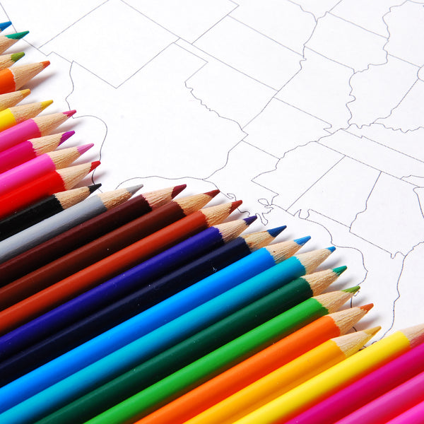 12 Colored Pencils 7" Long