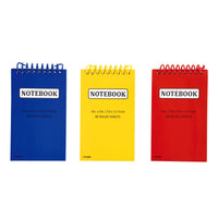 3Pk 80 Sheets Spiral Memo Books, 3" X 5"