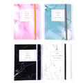 80 Sheets Hot Stamp Journal With Elastic Enclosure, 7" X 5" X .25", 4 Designs