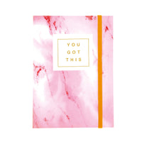 80 Sheets Hot Stamp Journal With Elastic Enclosure, 7" X 5" X .25", 4 Designs