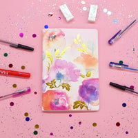 3Pk 40 Sheets Floral & Graphics Journal, 8.25"L X 5.5"W, 3 Designs